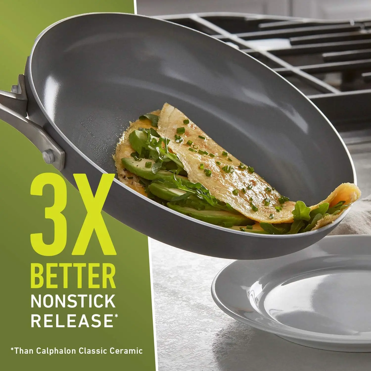 Calphalon 11-Piece Pots And Pans Set, Oil-Infused Ceramic Cookware With Stay-Cool Handles, Ptfe- And Pfoa-Free, Dark Grey & - Image 4