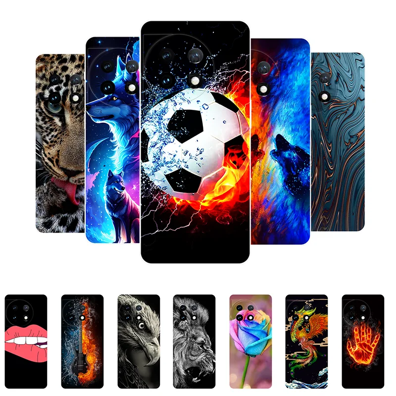 Per Oneplus 11 Case Football Soft Silicone Custodie Posteriori Antiurto Per One Plus 11 5G Cover Per Telefono Oneplus11 Etui Funda