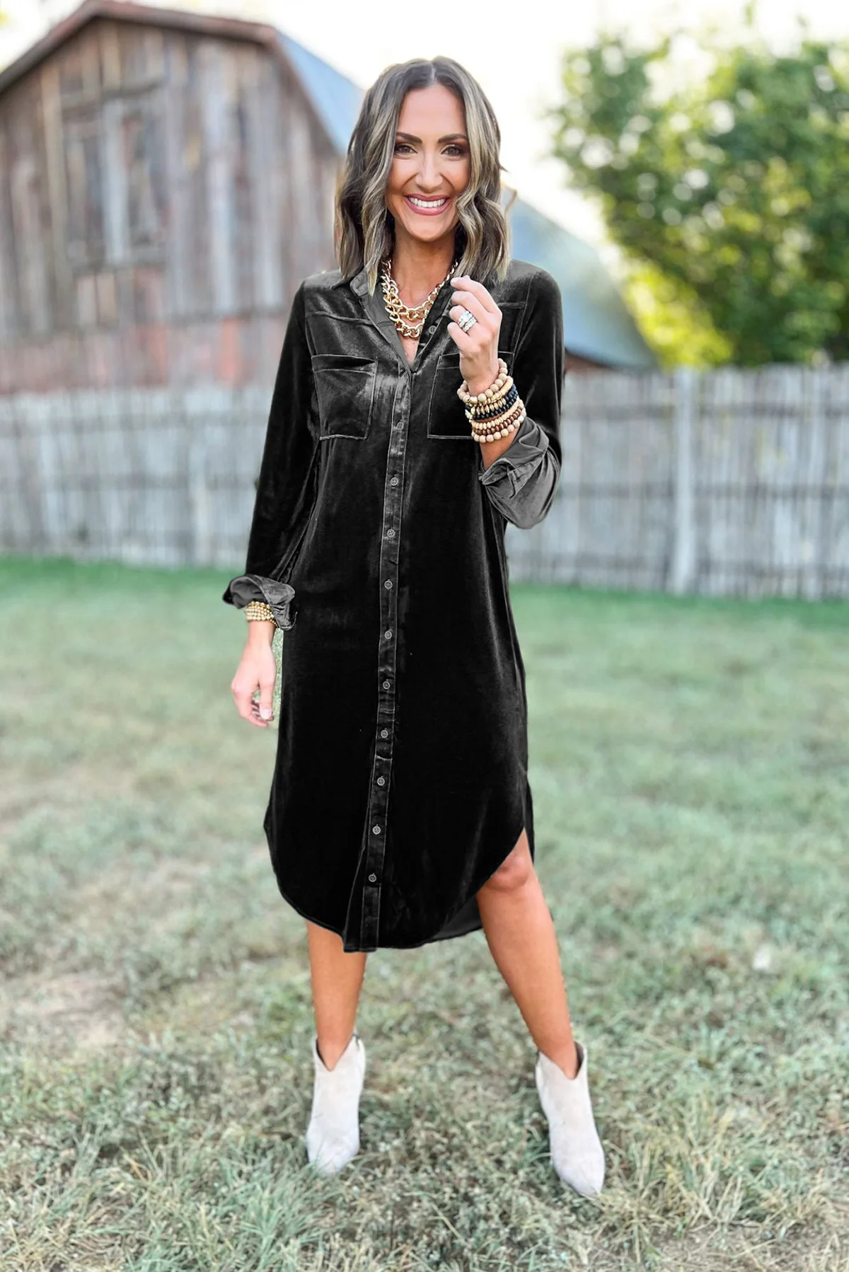 chinese dress ladies Evening Fringe Straight Loose Fit Dress – Black Sparkle XL main image 0