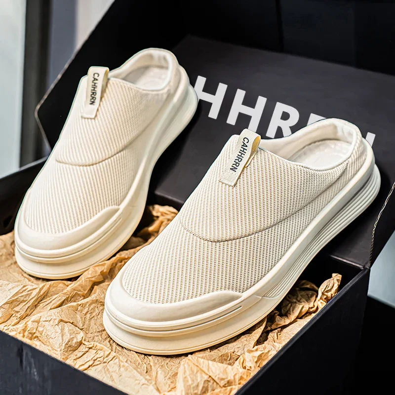 Mens Slippers Casual Summer Outdoor Shoes Breathable Sneakers Walking Hiking Luxury Designer Fashion Loafers House Slides