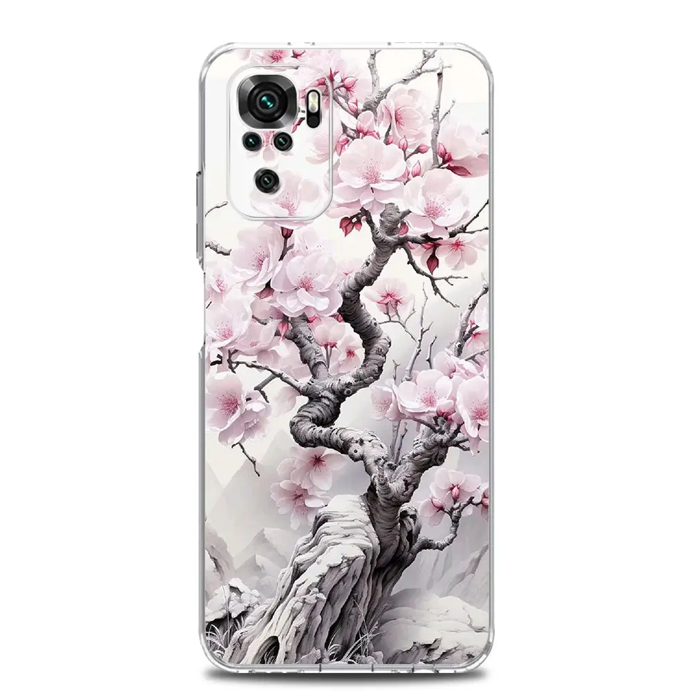 Cherry Blossom Tree Clear Phone Case Cover