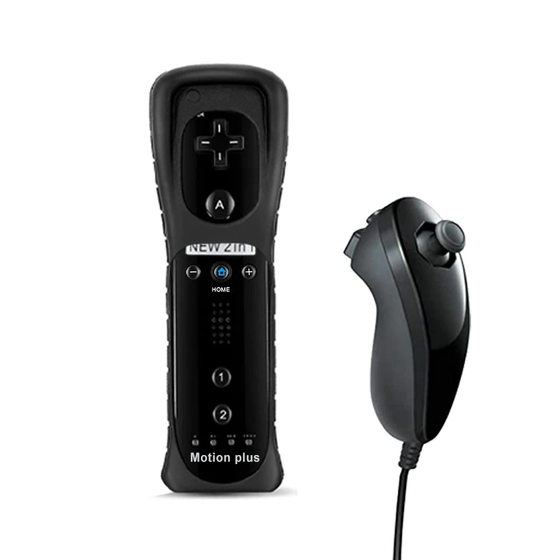 2PCS Remote Controller for Nunchuck Controller for Wii Console Wireless Gamepad with Motion Plus for Nintendo Wii Games Control2PCS Remote Controller for Nunchuck Controller for Wii Console Wireless Gamepad with Motion Plus for Nintendo Wii Games Control 