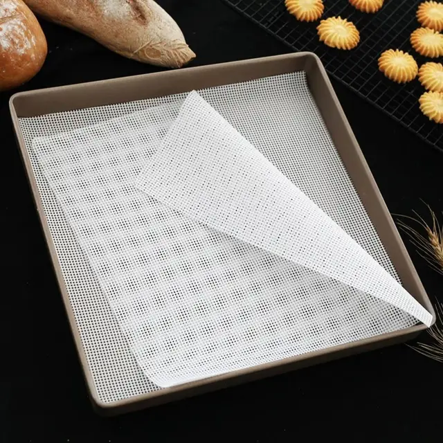 1Pcs Square Oven Kitchen Accessories Steamer Mesh Pad Food Fruit Dryer Silicone Dehydrator Sheets Non-Stick Reusable Baking Mat 6