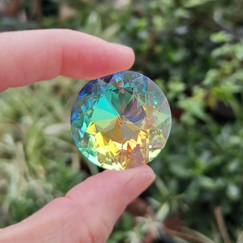 30mm Crystall Suncatcher Sunflower Chandelier Prism Glass Hanging Pendant Faceted 5/10pc Home Wedding Window Decor Figurine