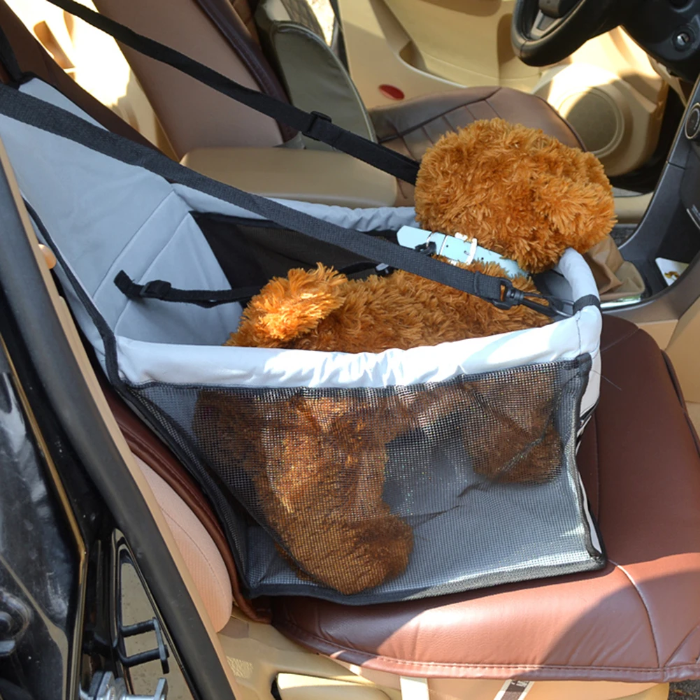 Portable Dog Car Carrier Durable Material Pet Safety Seat Adjustable Strap Detachable and Washable for Small Medium Dog Cats Pet