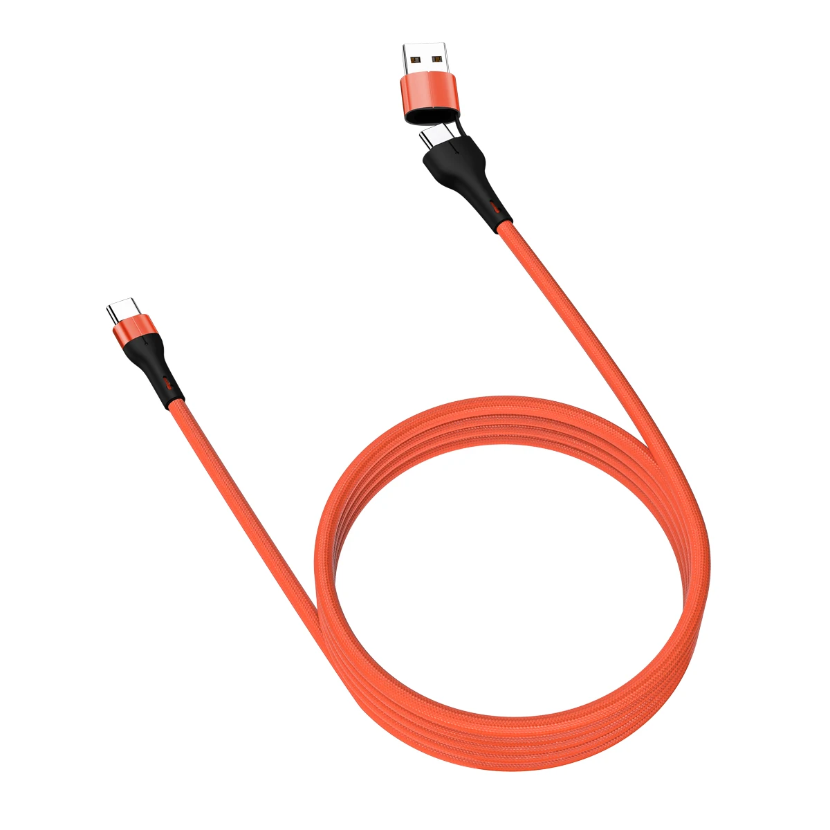 Magnetic Auto-Roll Ultra-Fast Type C Car Charging Cable - USB-C to USB-C, 1M/2M Data Cable