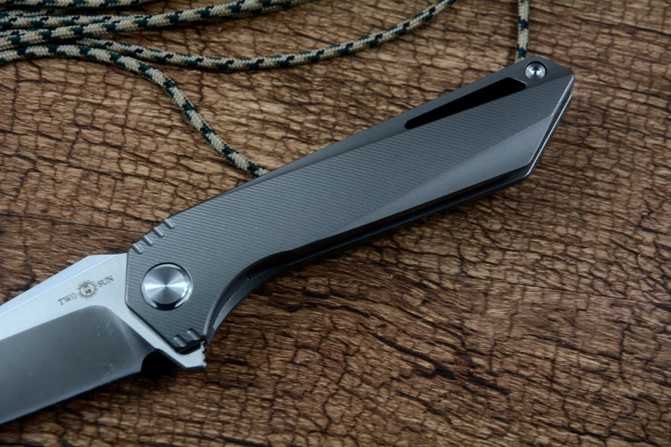 Twosun TS298 Hunting 14C28N Satin Blade Camping Pocket EDC Folders