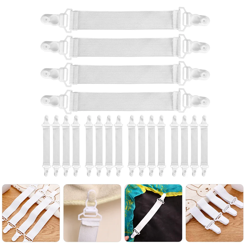 

20 Pcs Bed Sheet Clip Pink Wallpaper for Bedroom Bedsheet Clips/straps Fixed Buckle