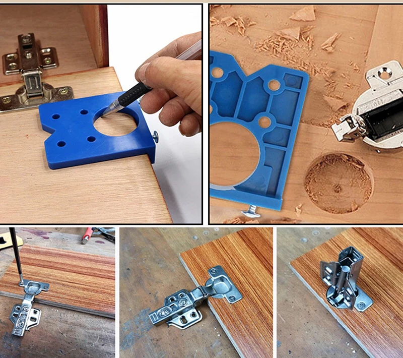 Einstellbare Hartmetall Bohrer Bits Scharnier Loch Opener Durchmesser Bohren Bit Spitze Bohren Werkzeug Holzbearbeitung Cutter – Detail 8