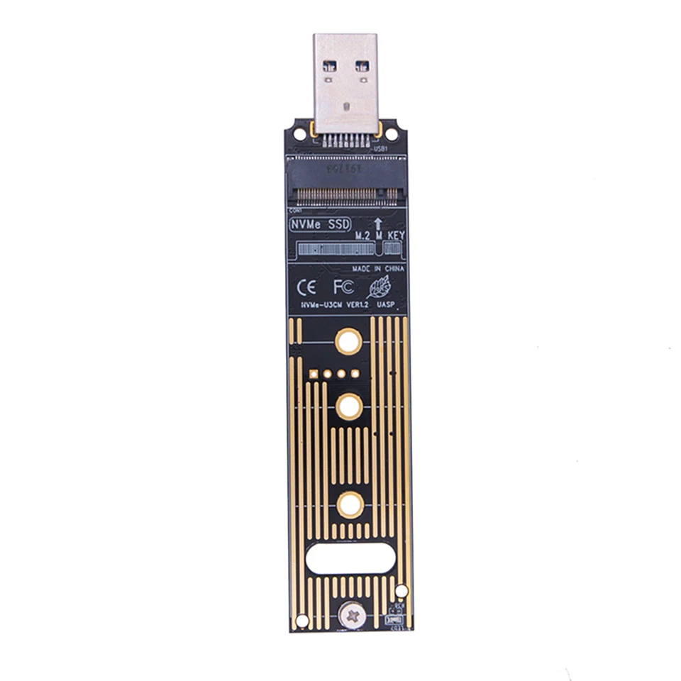 Adattatore M.2 NVMe A USB 3.1 Gen 2 10Gbps – Convertitore Per SSD Portatile Senza Cavo, 970/960 EVO
