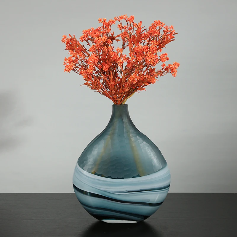 

Rose High Floor Grand Bottle Flower Vase Nordic Modern Decorative Vase Interior Terrarium Deco Maison Home Decoration YX50VS