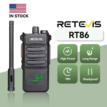 Retevis RT86 10W Walkie Talkie Professional Two Way Radio Long Range Walkie Talkie UHF Communication radio for Outdoor Business 1