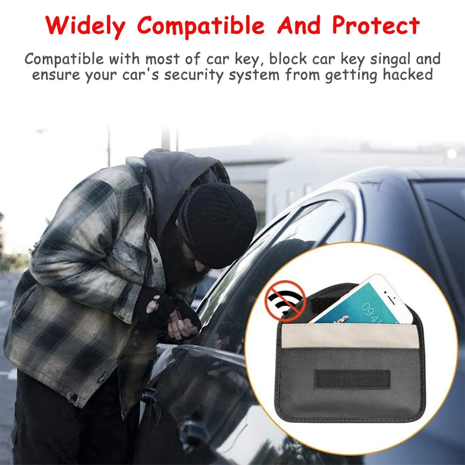 Mobile Phone RF Signal Blocker/Jammer Anti-Radiation Shield Case Bag Case Pouch Anti Radiation Shield Case Dirt-resistant Bag 2