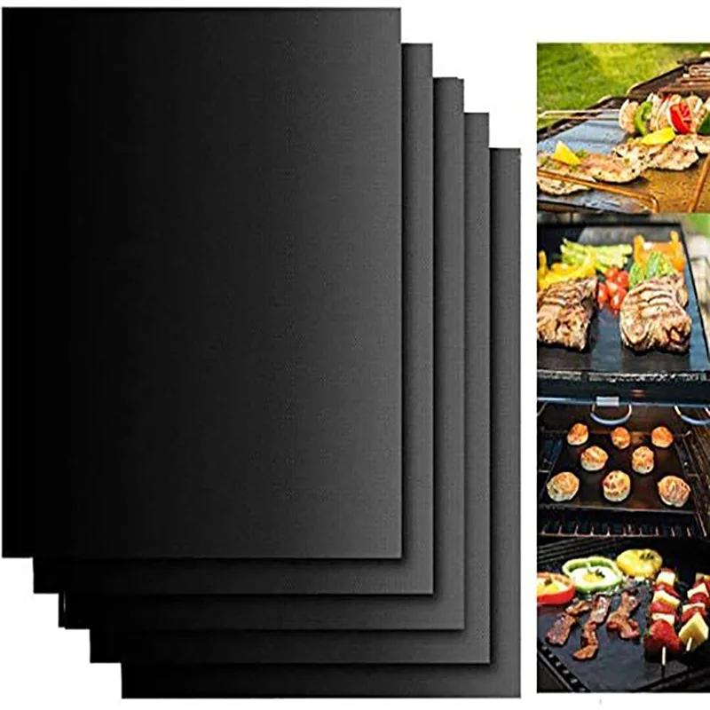1/5Pcs Non-Stick Bbq Grill Mat 40*33Cm Baking Mat Bbq Tools Cooking Grilling Sheet Heat Resistance Easily Cleaned Kitchen Tools 1/5Pcs Non-Stick Bbq Grill Mat 40*33Cm Baking Mat Bbq Tools Cooking Grilling Sheet Heat Resistance Easily Cleaned Kitchen Tools
