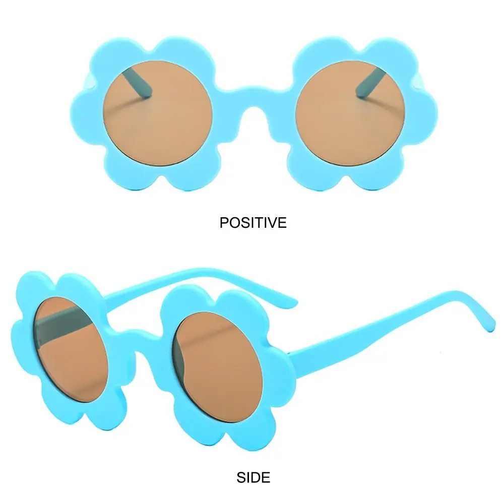 Neue trendige Sonnenblumen-Sonnenbrille für Damen, Retro-Sonnenbrille mit runden Blumen, lustiger Roman, Disco/Festival/Party-Sonnenbrille für Erwachsene – Detail 24