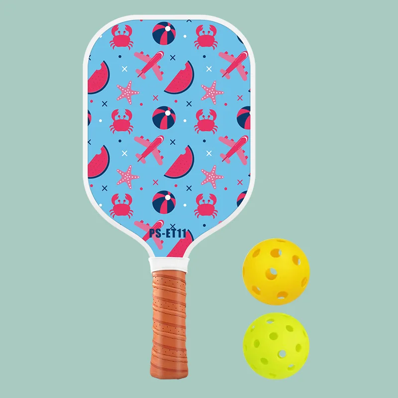Kids Pickleball Paddle Child-friendly Glass fibre Small dinosaur Lightweight Honeycomb Core Pickleball Gifts for Children