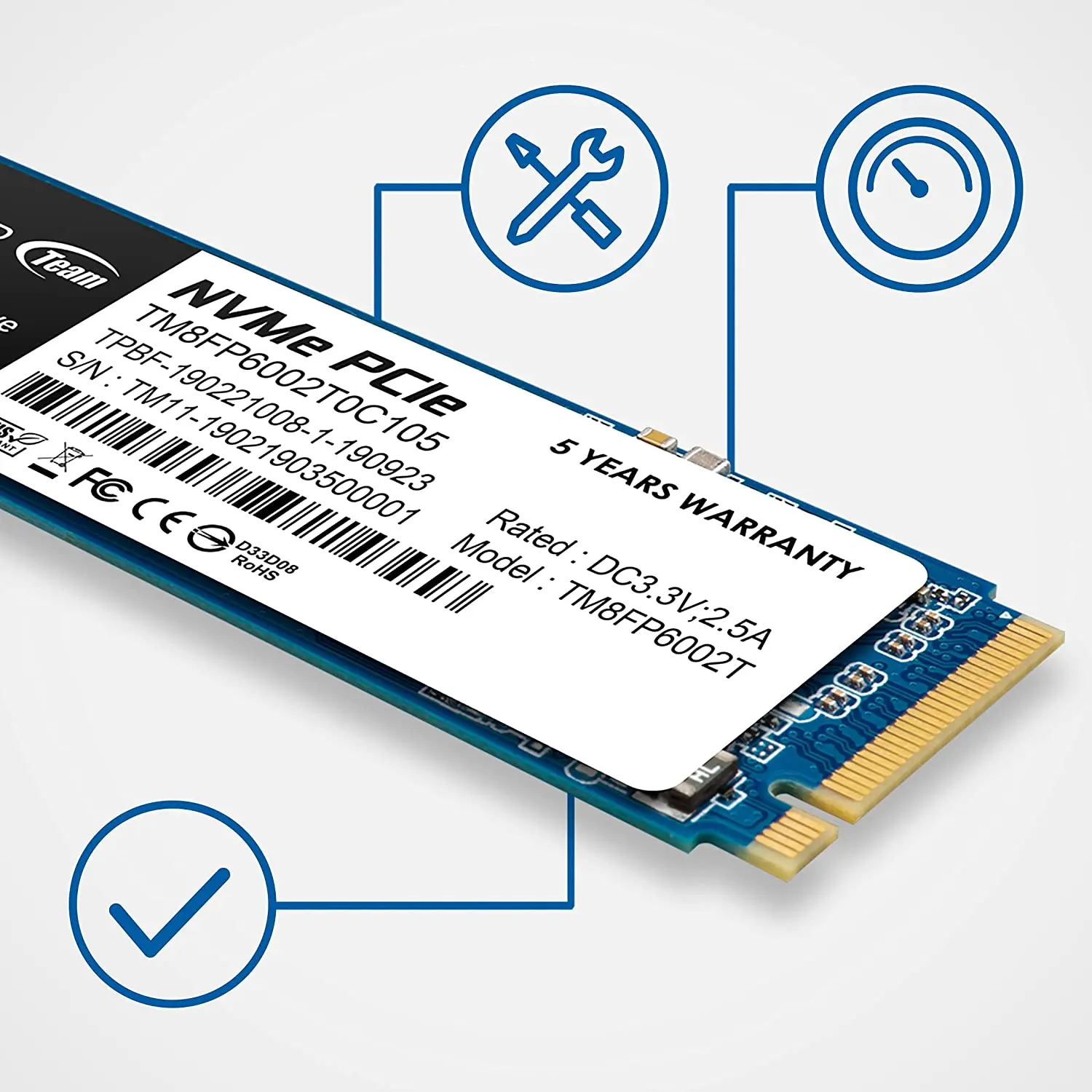 TEAMGROUP  ָ Ʈ ̺ SSD, MP33, 512GB, 1TB, SLC ĳ, 3D NAND TLC NVMe 1.3, PCIe Gen3 x 4 M.2 2280, ִ 1800 MB/s