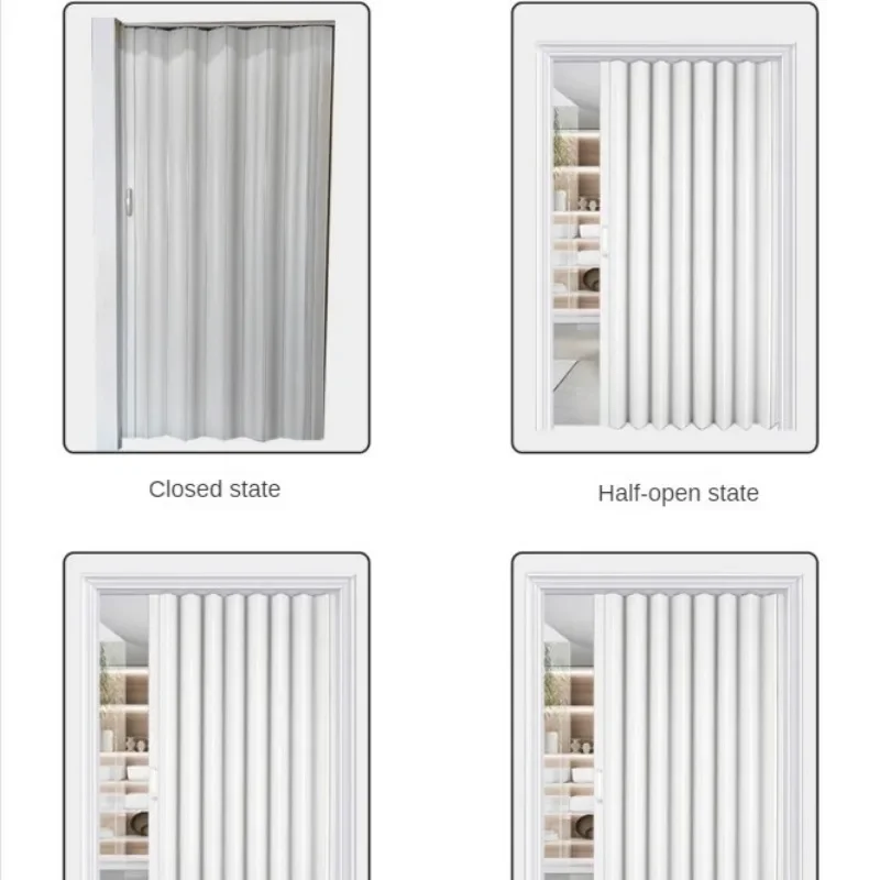 PVC Folding Door for Shop, Bathroom, Kitchen, Balcony, High Quality