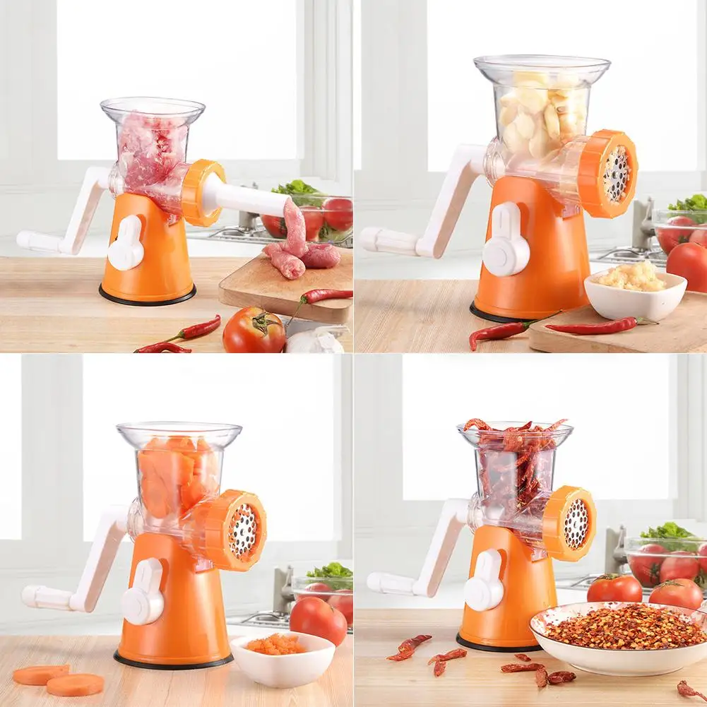 Stainless Steel Meat Grinder Manual Fruit Vegetable Chopper Mincer Pasta Maker Crank Household Kitchen Cooking Tools meat grinder