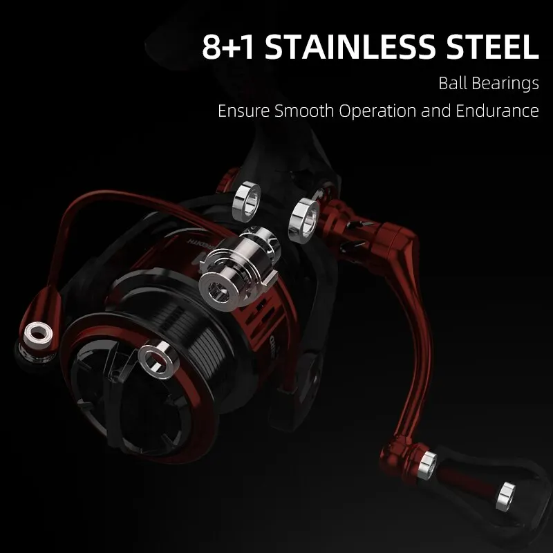 MEREDITH ZE Series Spin Finesse System Spinning Reel 5KG Max Drag 8BB + 1RB 5.2:1 Gear Ratio 160g Weight Fishing Reel spinning fishing reels fishing reels