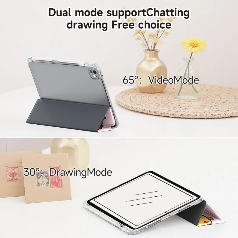 Slim Stand Case with Pen Slot and Anti-Fall Protection