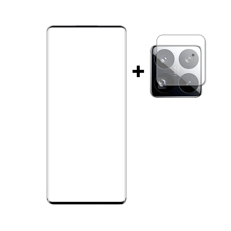 Premium Full Cover Tempered Glass Screen Protector with Rear Camera Lens Film