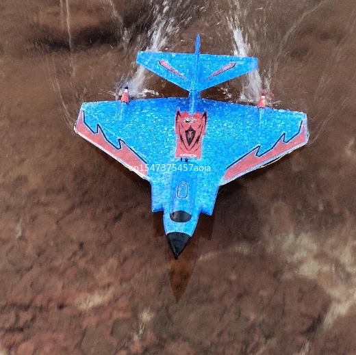 X320 Water, land and air remote control glider EPP foam remote control aircraft with LED light flight time Remote control plane 3