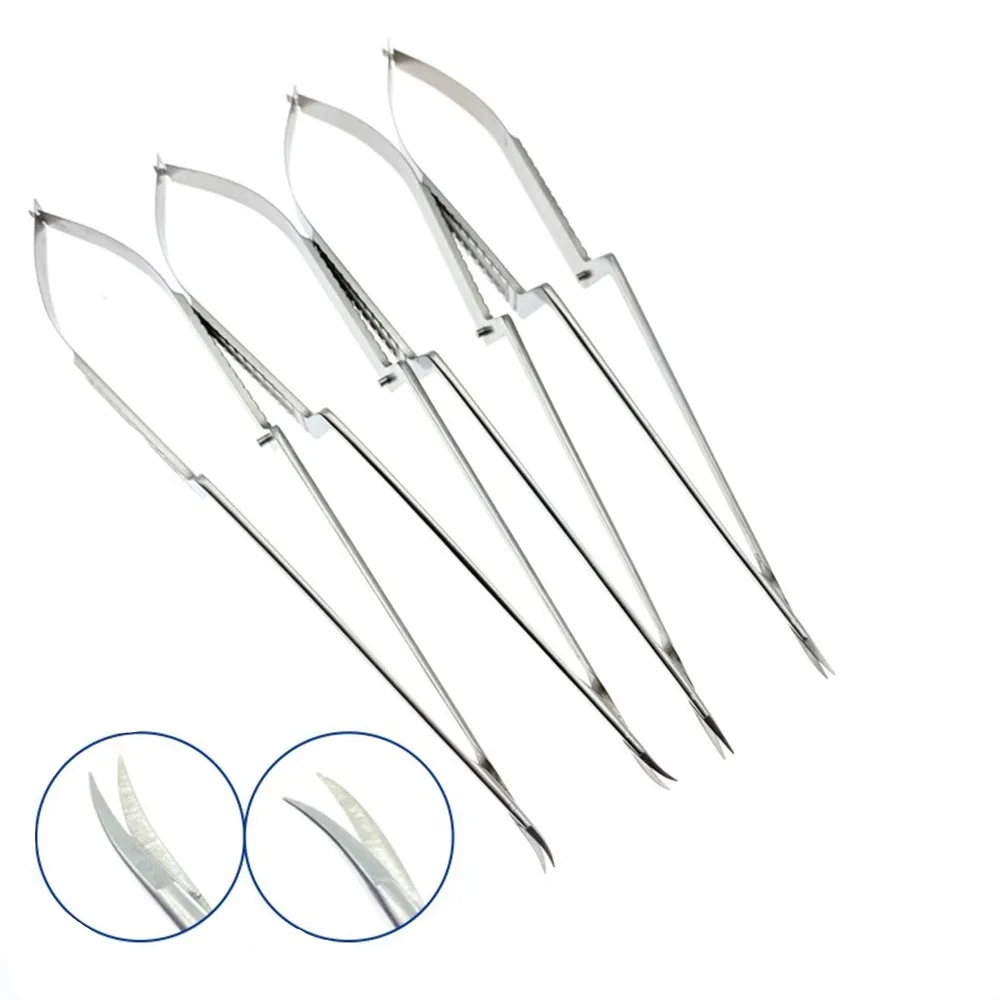 

Microsurgical Scissors Micro Scissors Shark Blade tip Stainless Steel Micro Neurosurgery Instruments