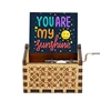 Wooden Hand-operated Type Music Box Can't Help Fall in Love You are My Sunshine Valentine's Day Gift Birthday Present to Wife 4