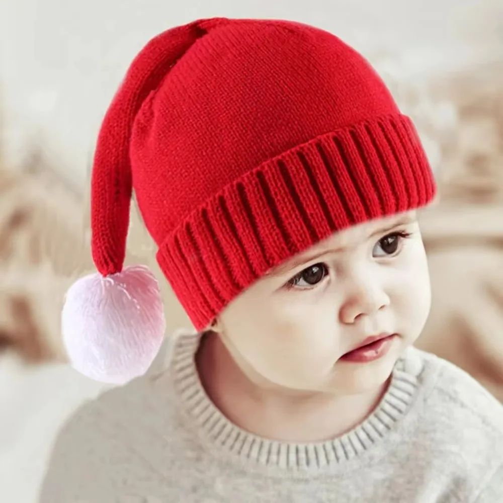 Baby Christmas Hats Winter Warm Parent-child Hat Infant Bonnet Xmas Santa Hat Mother
