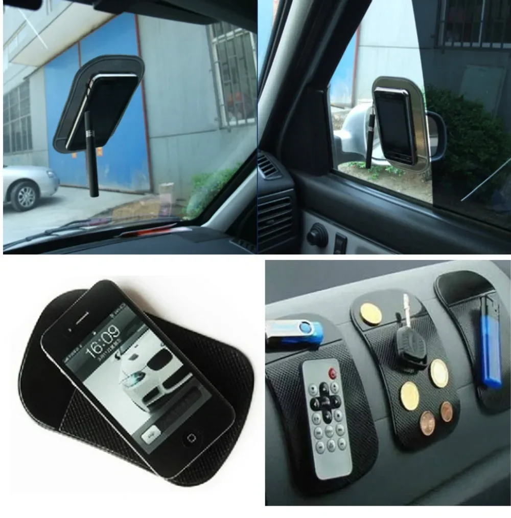 Magic PU Anti-Slip Mat,Super Sticky,Holder Any Mobile Phone/Gadgets,Reusable Mat,Useful,Iphone 4,5,6,7,8plus,Samsung,HTC,LG,SONY