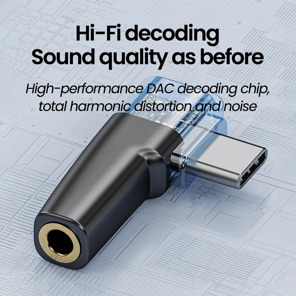 Elough Type-c to 3.5mm earphone Mini adapter Audio Adapter To 3.5mm Headphone Jack converter for iphone 16 Samsung converter type c to 3.5mm adapter usb to 3.5mm adapter