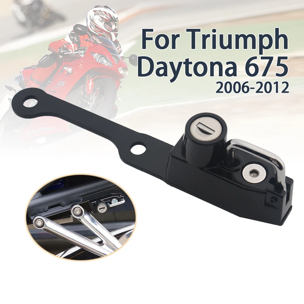 Motorrad Helm Schloss Kit Helme Sicherheit Anti-Diebstahl Schloss Rostfreie Aluminium Legierung Für Daytona 675 Zubehör