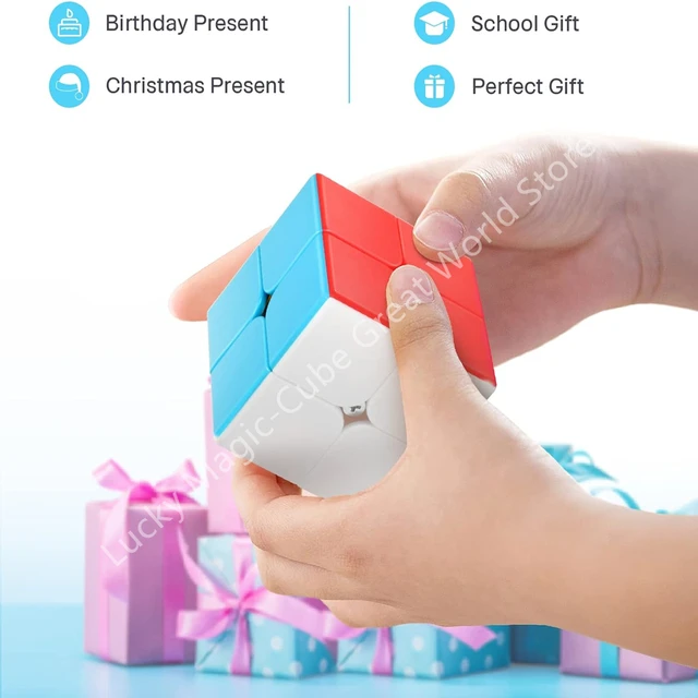 Qiyi 2x2 Professtional Fast Smooth Turning Magic Speed cube Stickerless Magic Cube Speed Puzzle Cubes Toys Gift 4