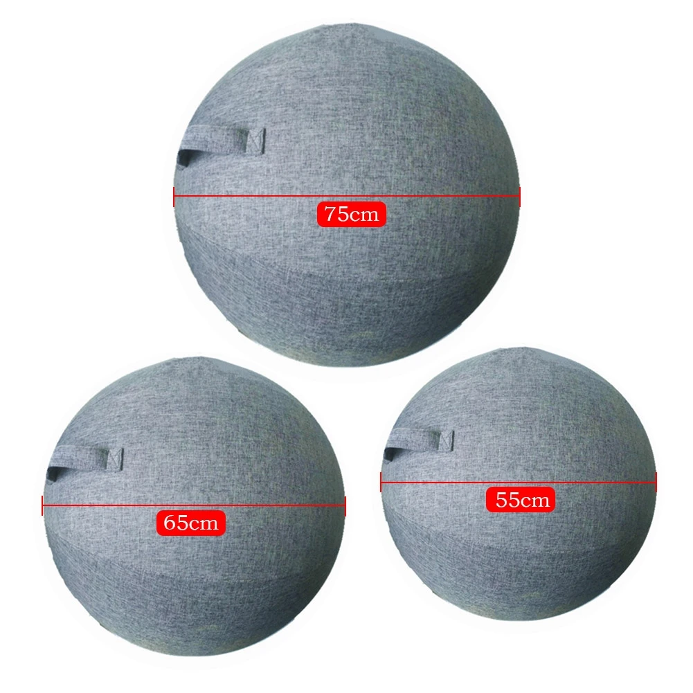 Yoga Ball Gymnastics Ball 55/65/75cm Yoga Ball Protective Cover Gym Workout Balance Ball Cover Yoga Pilates Sitting Dustproof Protector Slipcover