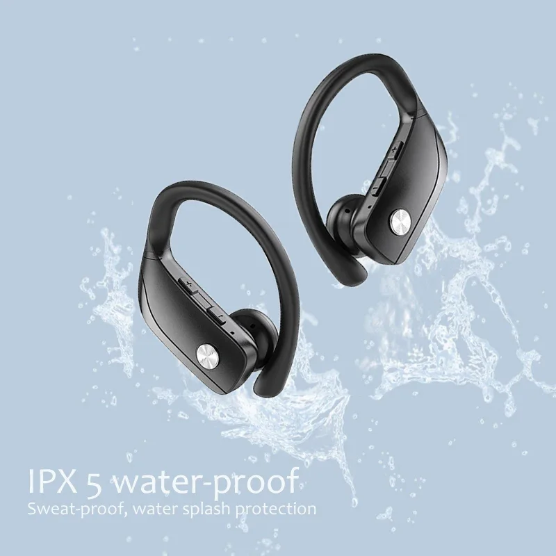 Bluetooth Headphones True Wireless Earbuds 1 NVAHVA Bluetooth Headphones True Wireless Earbuds Ear Hook Sports Headsets TWS Bass Gaming Earphones with Mic IPX5 Waterproof bluetooth headphones,bluetooth headset,wireless earbuds