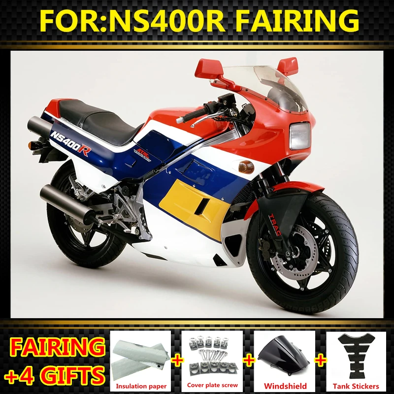 

Fit for Honda NS400 R NS400R 1985 1986 1987 Motorcycle kit Fairing Set Bodywork Panel Kit NS 400R 85 86 87 NS 400 R Fairings