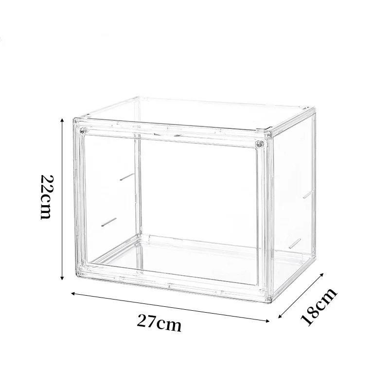 Transparent Bookshelf Album CD Desktop Dustproof Large Capacity Acrylic Display Cabinet Book Storage Box Magazine Sorting Box