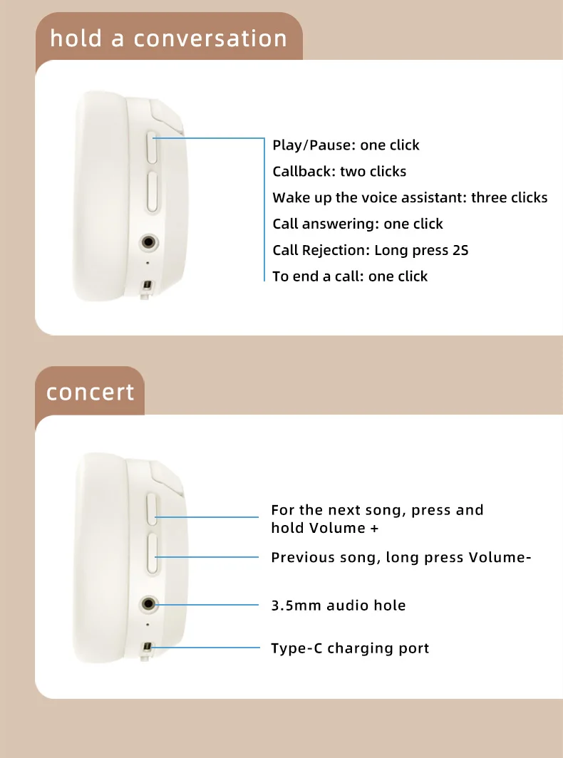 Active Noise Cancellation Headphone Bluetooth 5.3 Air Folding Design Wireless Headset Pods Pro Max for Apple Iphone dluetooth