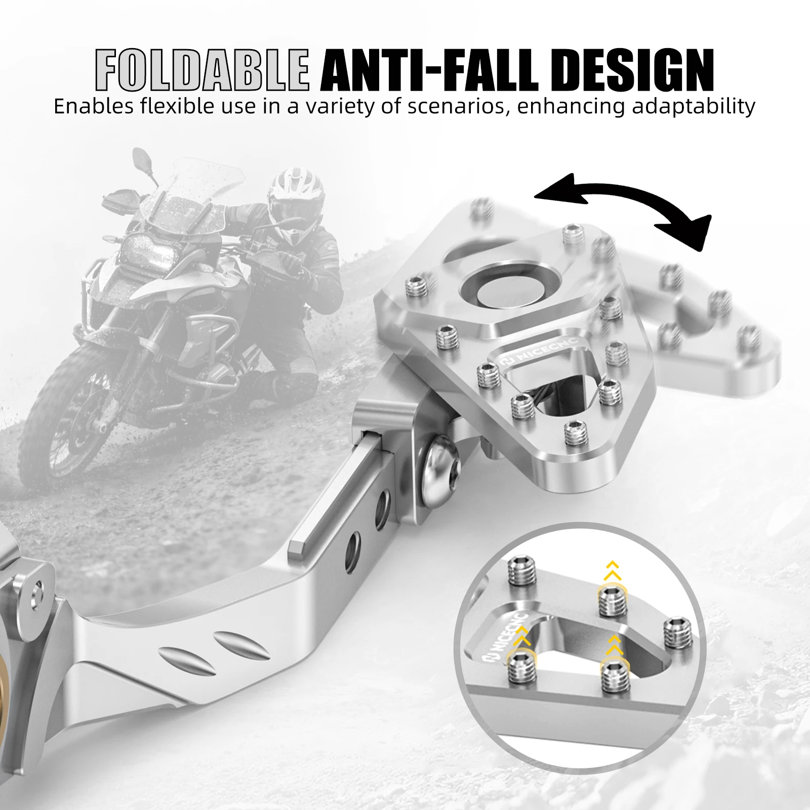NICECNC Für BMW R1250GS R 1250GS 2019–2023 R1200GS 2013–2018 R 1200GS Hinterradbremshebel Pedal Schalthebel – Detail 7