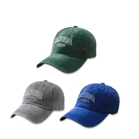 Cotton Retro Vintage Baseball Cap Men Women Denim Embroidered Letters Hat Cotton Soft Top Caps Casual Retro Unisex Hats - Image 3