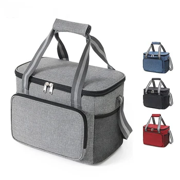 15L Insulated Cooler Lunch Bag - Large Capacity Leakproof for Camping Hiking Traveling Fishing Outdoor Lunch Box camping Handbag