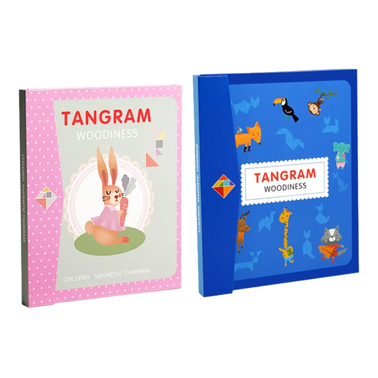 Tangram Puzzle Fun Color Perception Travel Game Shape Pattern Block for Children Kids Adults Boys Girls Preschool Birthday Gift 2