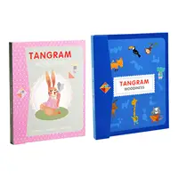 Tangram Puzzle Fun Color Perception Travel Game Shape Pattern Block for Children Kids Adults Boys Girls Preschool Birthday Gift 2