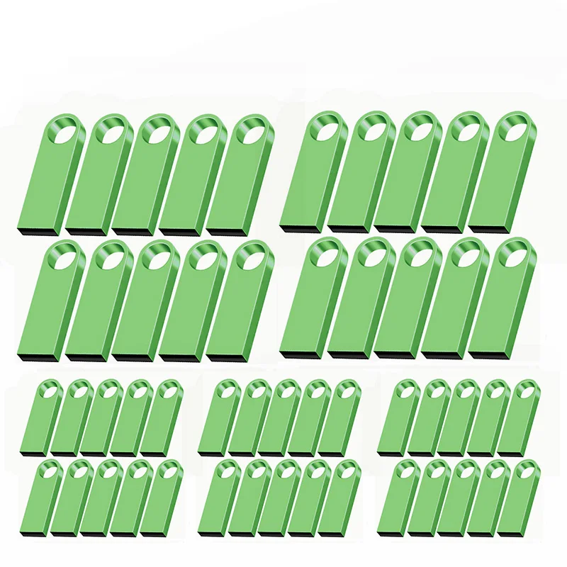 Free Custom LOGO Metal USB Flash Drive Flash Drive 1GB 2GB 4GB 8GB 16GB 32GB Music Memory Stick Company Gift 50PCS/lot