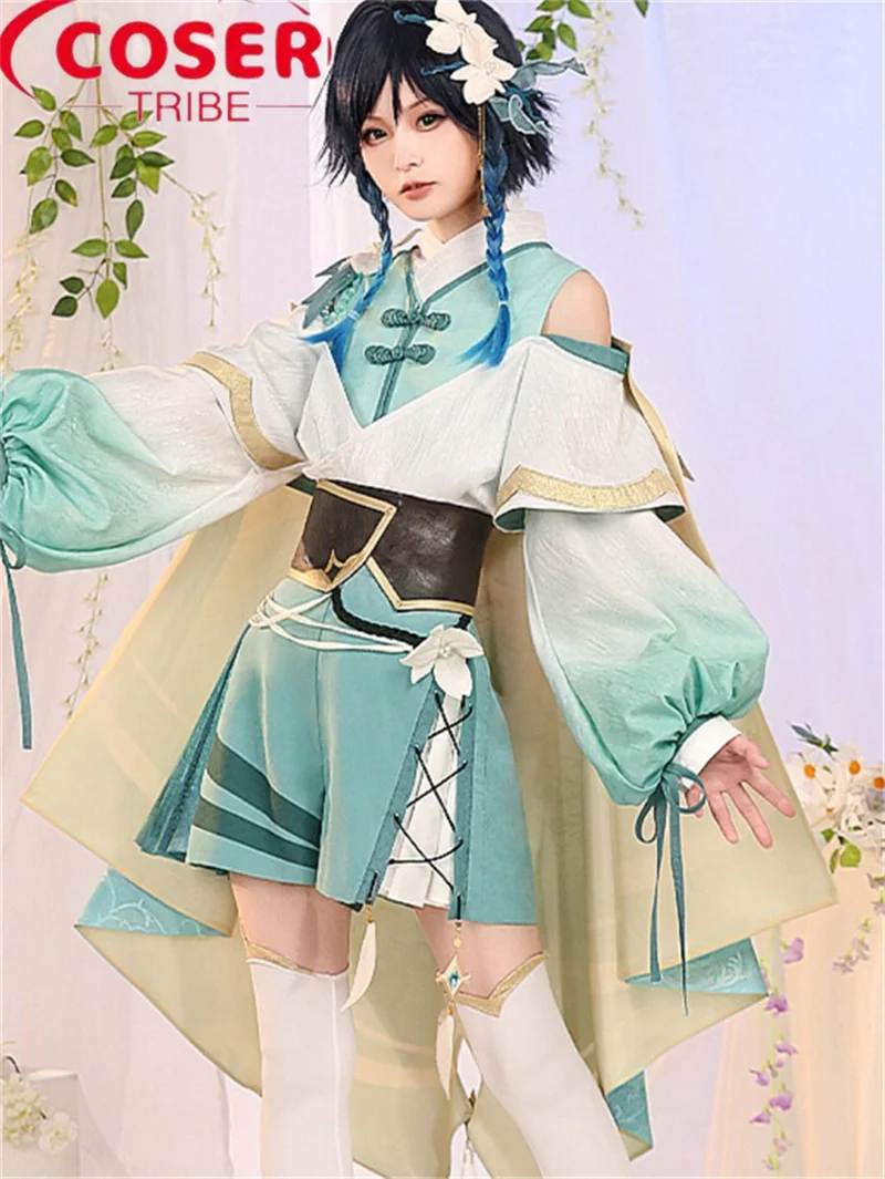 

COSER TRIBE Аниме игра Genshin Impact wendi диффузная выставка Хэллоуин Карнавал ролевые игры Костюм Полный комплект
