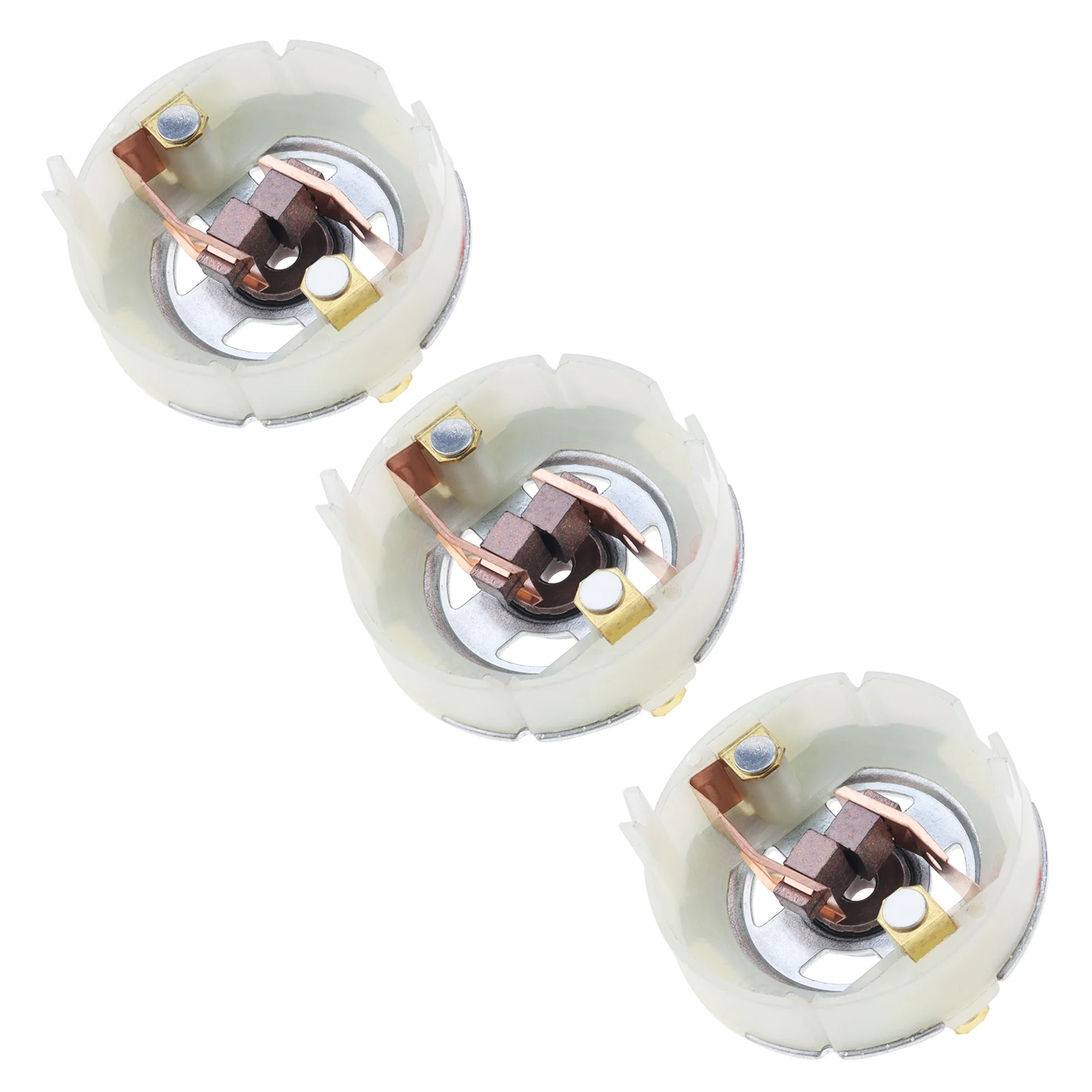 3pcs RS550 DC Motor Carbon Brush Holder End Cap Cover Repair Parts Replace 550 Motor Brush Holder For Electric Screwdriver Drill carbon brush holder