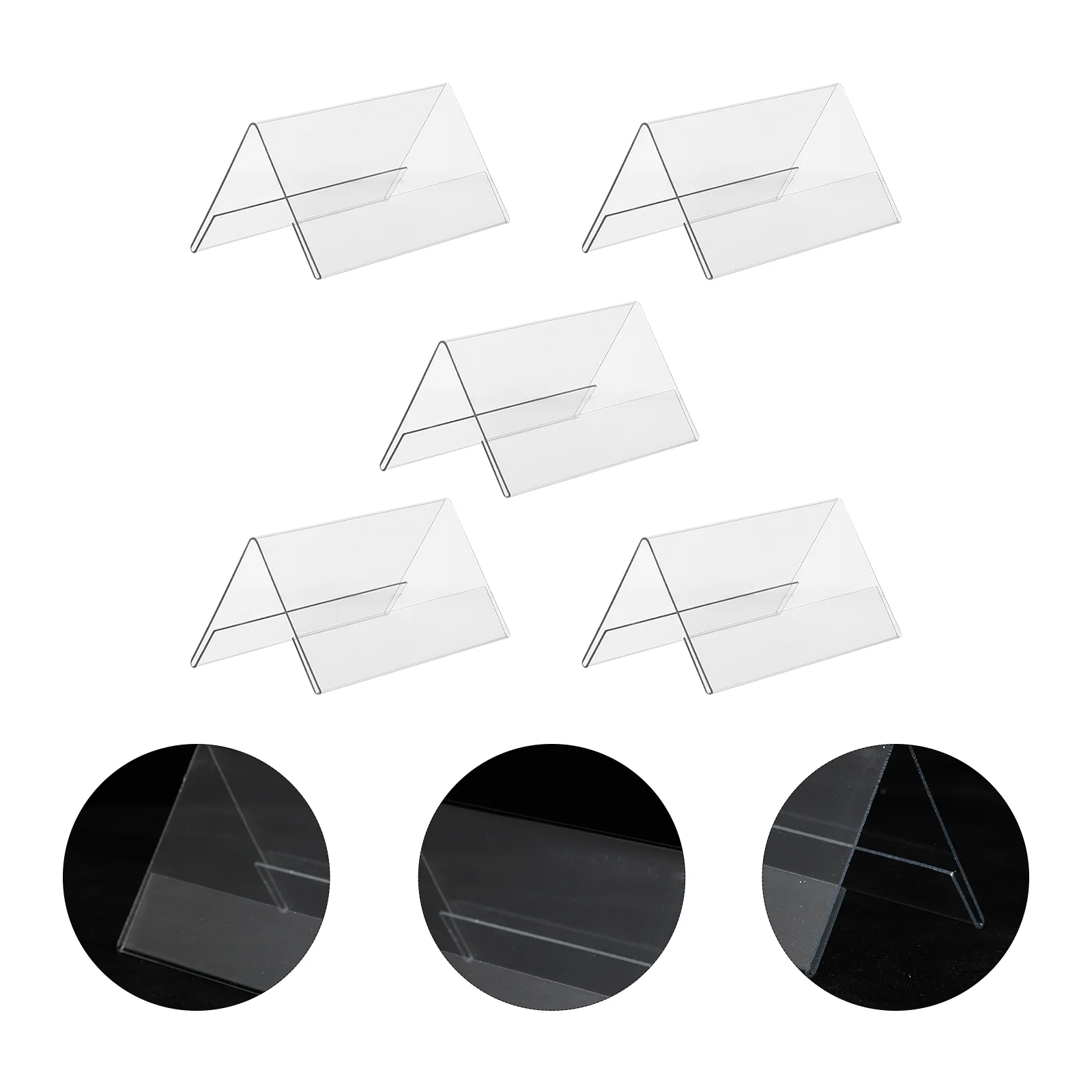 

Display Board Transparent Tent Name Cards Conference Guest Stand Seat Table Top Easels for Painting