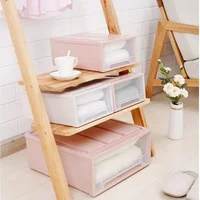 Stackable Drawer Storage Box Plastic Clear Drawer Quilt Storage Container Large Capacityt Clothes Cabinet Wardrobe Organizer 3