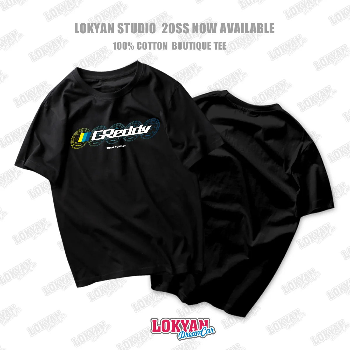 New GREDDY Short Sleeve Racing 5-meter car Culture Clothing JDM Workwear Bay Shore Midnight modified car T-shirt